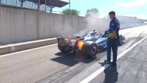 Shocking! Carlos Sainz’s F1 car catches fire at Austrian GP — Watch video