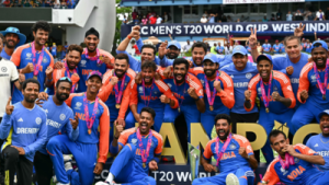 'Ek hi format se liya h bas': Ravindra Jadeja’s perfect reply as teammates tease him at WC anniversary party - Watch