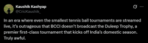 Duleep Trophy Blackout: Cricket Fans Vent Fury as Live Coverage Vanishes