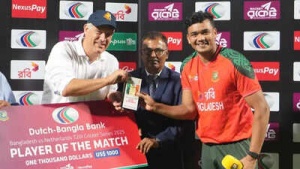 BAN vs NED, 1st T20I: Taskin Ahmed's four-fer helps Bangladesh thrash Netherlands