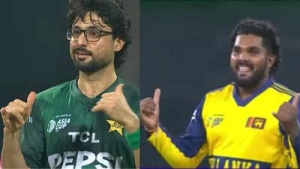 Abrar Ahmed Trolls Wanindu Hasaranga with Mimicked Celebration After Key Wicket in Asia Cup Clash