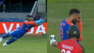 Sanju Samson's Asia Cup Outing: No Batting, Costly Dropped Catch in India's Win Over Bangladesh - Watch!