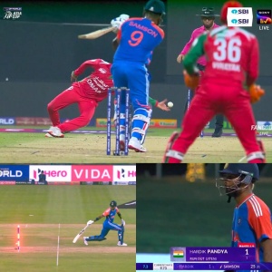 Axar Patel Injury Scare: India Star Drops Catch, Hits Head in Asia Cup Clash vs. Oman