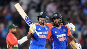 I'll text you: Suryakumar Yadav's cheeky reply on Sanju Samson selection query