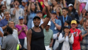 US Open: Venus Williams Hints at Future Plans After Doubles Run Ends
OR
Venus Williams Eyes Singles Comeback After US Open Doubles Exit
OR
Venus Williams' US Open Doubles Journey Ends; Future in Singles Remains Uncertain