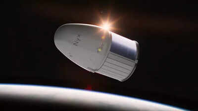 Concept art of a SpaceX launch.