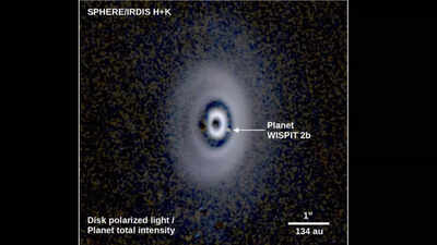 Astronomers capture rare images of infant planet WISPIT 2b in multi-ringed birth disk