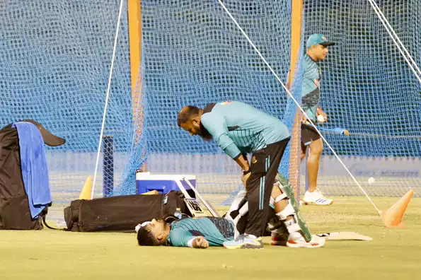 Litton Das had some discomfort while playing in the nets. 